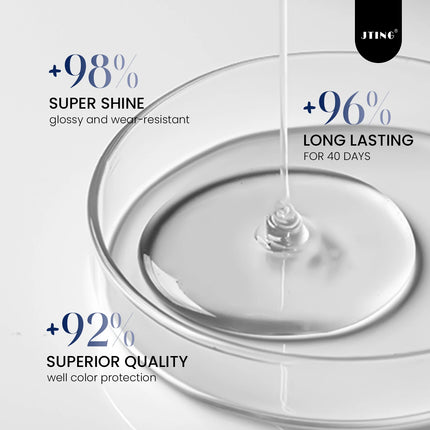 Jting 1pc 250g Top Coat Professional Nail Art Top Coat Long-lasting Anti-Stain Functional Gel Polish