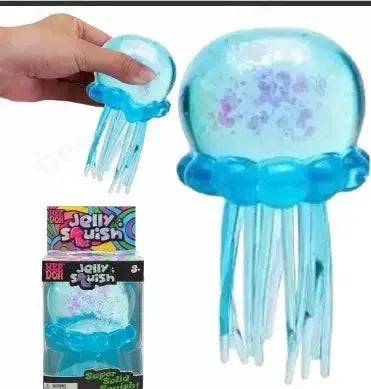 Schylling NeeDoh Complete Fidget Toy Super , Popsicle/Jellyfish/Ice Cube/Fuzz Ball Slow‑Rebound Squish Toys for Kids & Adults