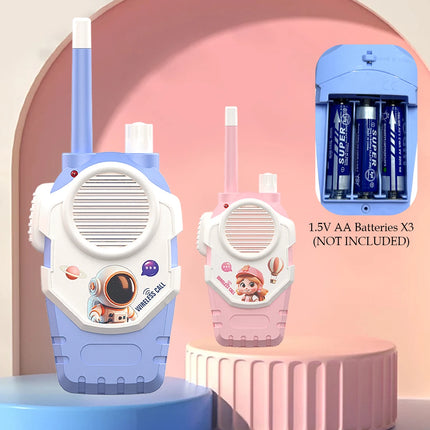 2Pcs Children Walkie-Talkie Toys, Interaction Walkie Talkies Set Range Two Way Receiver for Outside Trip Camping Hiking Gifts