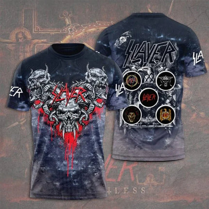 New Slayer Torrent Metal Band 3D Print Men/Women Hip Hop Boys T shirt Fashion O-Neck Short Sleeve Tee Top Trend Man Clothing