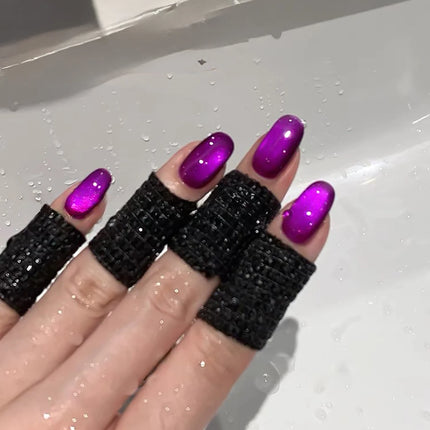 TC 10ML Purple cat eye Nail Gel polish set Semi Permanent Nail Art Soaking UV LED Nail Salon DIY Nail Salon Gel