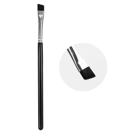 Bent Liner Makeup Brushes Angled Eyeliner Brush Eyeshadow Eye Brow Brushes Tool Fine Eyeliner Brushes Eye Contour Makeup Tool
