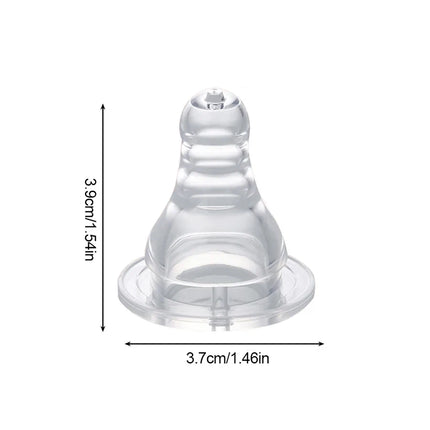 1pc Standard Mouth Nipple Pacifier 100% Bpa Free Liquid Silicone Round Hole Replacement Head Pacifier For Baby Milk Bottle