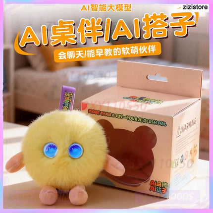 Doubao Ai Interactive Plush Robot Smart Dialogue Early Learning Desktop Companion Educational Toy For Children Holiday Gift