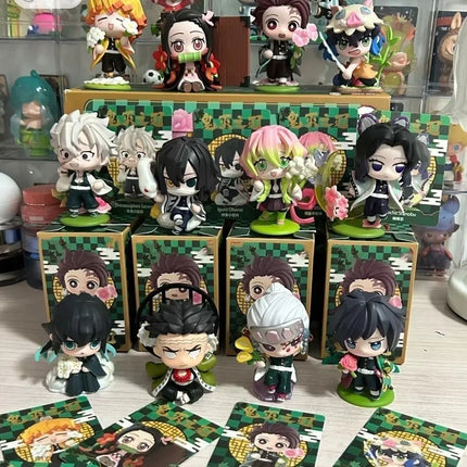 2029-A Set of 6 Non Repeating Blind Box Toys, Ghost Extinguish Series, Set Up on The Table To Give Away Hot Selling Products