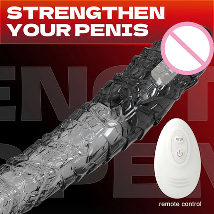 Penis Sleeve Extensions Condom Male Enlargement Delay Vibrators Clits Massager Cock Ring Vibrating Penis Cover Sex Toys For Men
