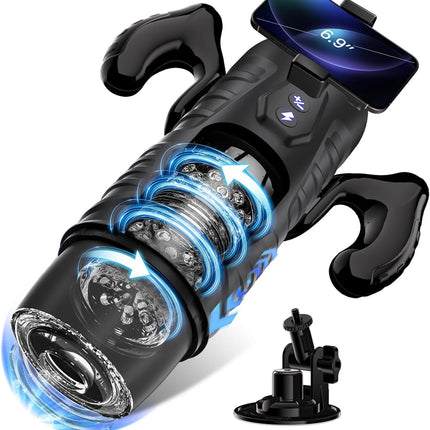 Telescopic Rotation Automatic Male Masturbator Cup Blowjob Sex Machine Thrusting Sex Toys for Men Pocket Pussy Vacuum Penis Pump