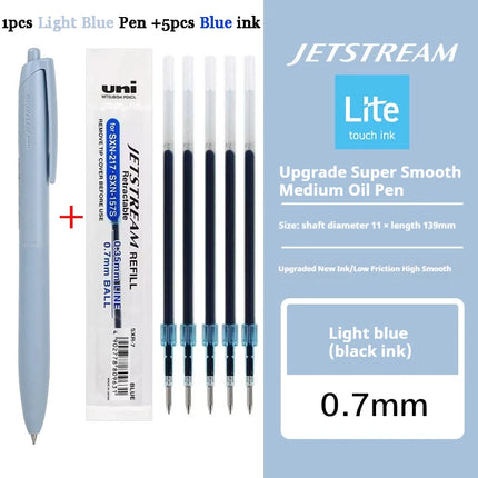 New Uni Jetstream Ballpoint Pen Lite Touch Ink Anti-slip Ultra Smooth Quiet Writing Gel Pens Limited Quality Japanese Stationery