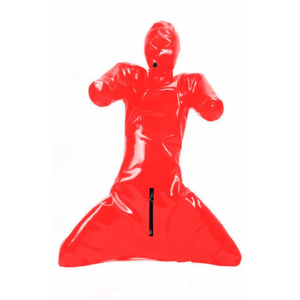 Erotic Latex Bodysuit for Men, Full Body Cover, Faux Leather Catsuit, Open Crotch Clubwear, Prisoner Costumes,PVC Bondage,Zentai