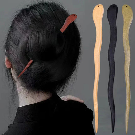 Vintage Wood Hair Sticks for Women 집게핀 Hair Accessories Chinese Style Hairwear Hairpins Jewelry Украшения Для Волос 비녀