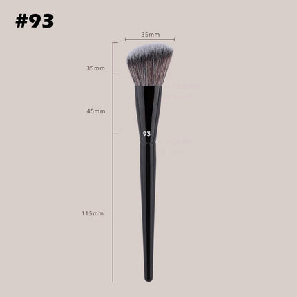 Single Flat Round Tube Flat Head Foundation Brush Concealer Makeup Brush Face Contour Foundation Makeup Tool