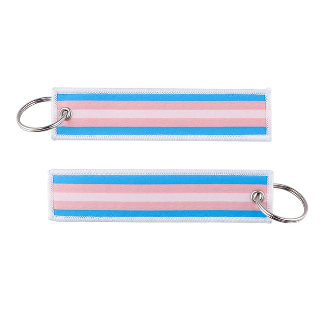 1pcs Rainbow Gay Embroidered Keys Tag Keychains For Motorcycles Cars Backpack Fashion Key Ring Accessories Chaveiro Gifts