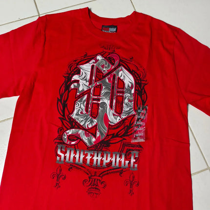 American 2000s Street Affliction New Men Tops Gothic Retro Printed Oversize T-shirt couple Hip Hop Harajuku Punk Short Sleeves