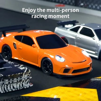 1/43 4WD RC Drift Car 2.4G Mini Racing Remote Control Speed Vehicle RTR Four-wheel Drive High Speed Model Toy for Boys Gift