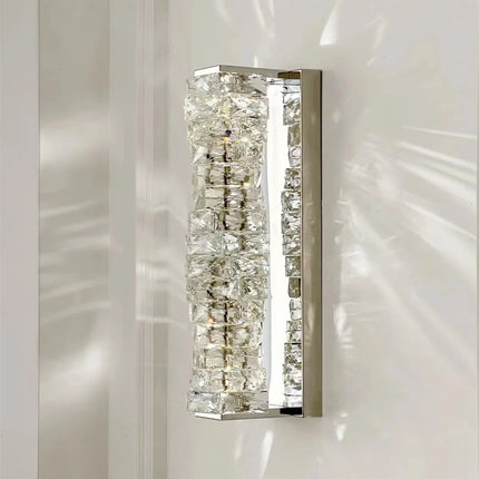Luxury Crystal Wall Lamp Modern LED Sconce Chrome Gold Mirror Wall Light For Living Room Bedroom Aisle Indoor Decor Vanity Light