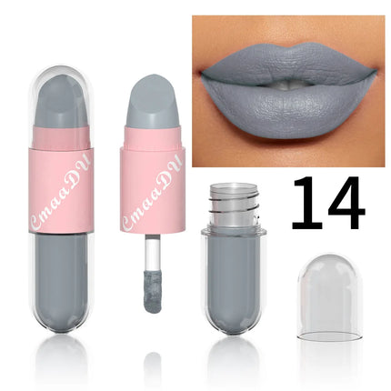 Halloween Lip Gloss Set, 3-Piece Non-Stick Shiny Lipstick, Glittery Purple and Black Lip Colors, Long-Lasting, Non-Transfer
