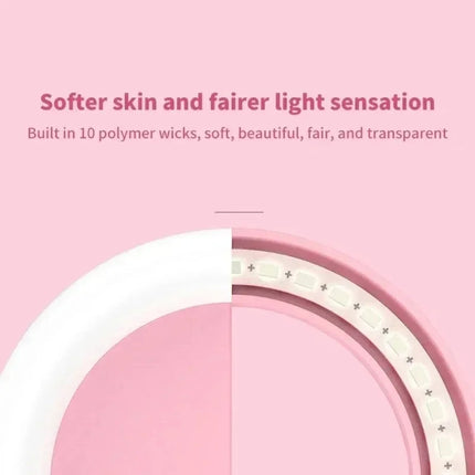 1-4pcs LED Selfie Ring Fill Light Cell Phone Third Gear Fill Light USB Charge Portable Beauty Flash Photo Beauty Light Live