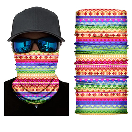 New Fashion Stripe Design Face Mask Bandana For Women Men Sports Cycling Headbands Female Male Neck Scarf Balaclava Turban