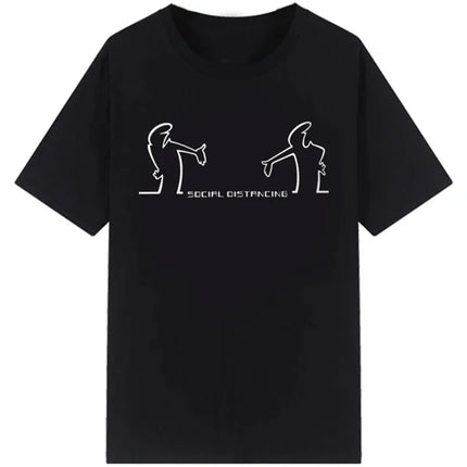 La Linea The Line Osvaldo Cavandoli TV T Shirt men Happy Fashion Women's tshirts Streetwear Tee Round Neck Casual Tops Camisetas