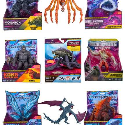 Playmates Godzilla VS Kong New Empire Monsterverse Titan X Ion Dragon Titanus Scylla Action Figure Toy Monarch Legacy of Monster