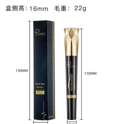 Pudaier New Eyelash Mascara Waterproof Thick Long Curling 4D Lengthening Non-flaking Non-smudging Defining Super Black Makeup