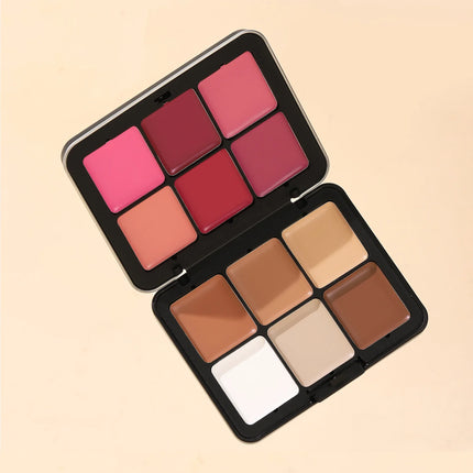 12-color iron box concealer blush cream matte highlight contour makeup all-in-one palette