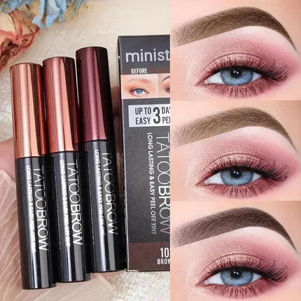 1PC Semi-Permanent Waterproof Transfer-Proof Eyebrow Gel Tint for Fuller Defined Brows Peel off Makeup