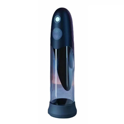 Automatic Waterproof Men Hydro Penis Pump Trainer with Clear Chamber, Removable Sleeve, Private Care Cup and One Touch Control