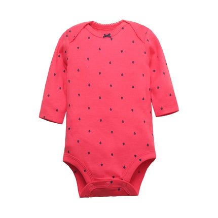 2026 Newborn Baby Girl Clothes Long Sleeve 100% Cotton 5 Pieces/Lot Baby Bodysuits Cartoon Underwear Infant Bebe Clothing 3-24M
