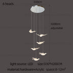 6 heads / white light