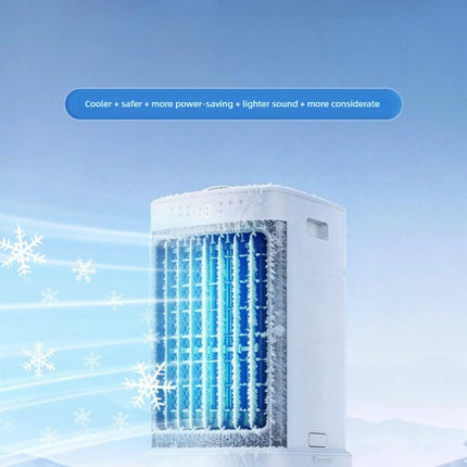 New Mini Air Conditioner Fan Cooling for Whole Room Mobile with Ice Crystals Voice Control Quiet Detachable Filter Air Cooler