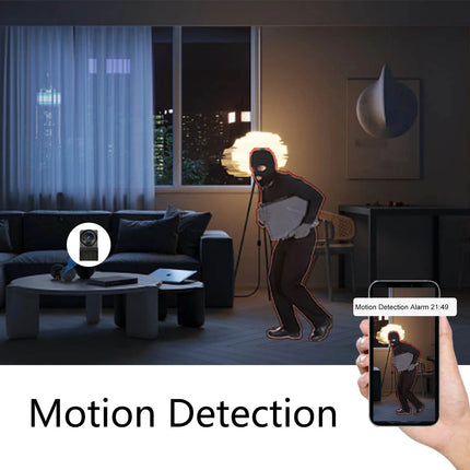 HD WiFi Camera DIY Module Home office Security Nanny Cam Alarm Remote viewing, Miniature Camera with Motion Detection, App