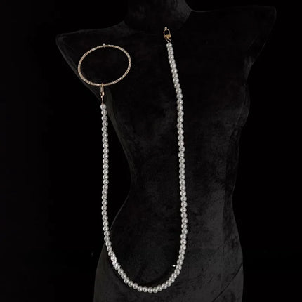 Pearl Ball Gag Collar Heart-Shaped Nipple Labia Clips Metal Bell Body Chain Sexy Accessories Multiple Sizes Butt Plugs Sex Toys