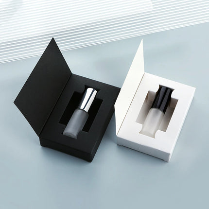 50Pcs 5/10/15ml Perfume Bottle Aluminum Sprayer Fine Mist Frosted Glass Perfume Sprayers, Multi-Sizes, Eco-Reusable, w/Boxes