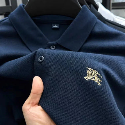 100% cotton short sleeve polo shirt, summer high-end fashion designer brand, warhorse embroidered T-shirt, casual Paul men's wear.