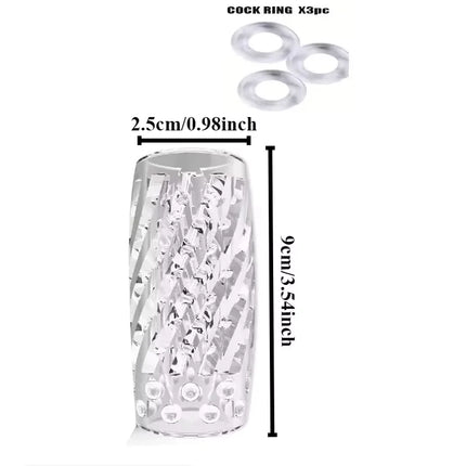 Male Masturbator Cup Soft Pussy Transparent Vagina Adult Goods  Exerciser Transparent Masturbator Cup Adults Sex Toys for men18+