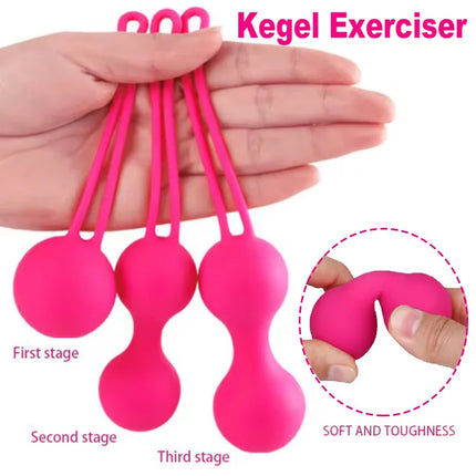 Kegel Vagina Balls Woman Tighten Vagina Exercise Ben Wa Geisha Muscle Shrink Adult Silicone Sex Toys ﻿Vaginal tightening ball