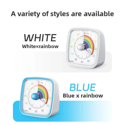 Visual Timer With Night Light School Minuteur 60-Minute Countdown Timer for Kids and Adults Pomodoro Stopwatch Clock