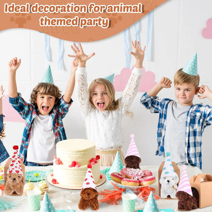6-20Set Mini Plush Puppy Stuffed Dogs Adopt A Pet Dog Set with Paper Boxes Animals Bulk for Birthday Animal Theme Party Favors