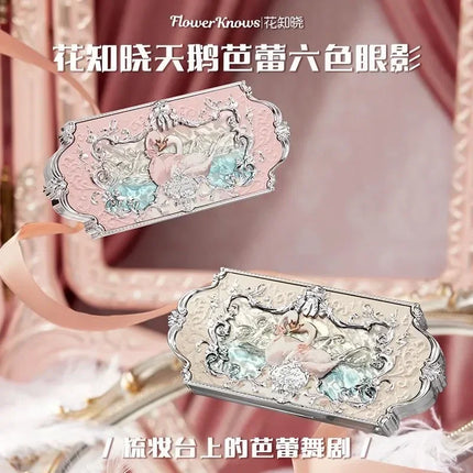 Flower Knows Series Shell Strawberry Angel Moonlight Mermaid Jewel Eyeshadow Palette 5 Colors Pearlescent Mashed Potatoes
