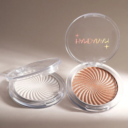 6Colors Face Brightening Highlighter Palette Monochrome Pearlescent Fine Glitter White Champagne Waterproof High Gloss Highlight