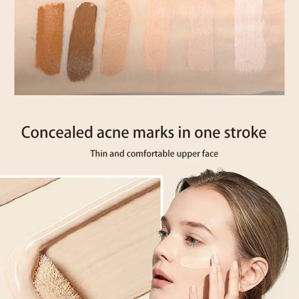 Waterproof Concealer Pen Full Coverage Cover Dark Circles Acne Pores Concealer Pen Matte Foundation Cream Facial Makeup Cosmetic