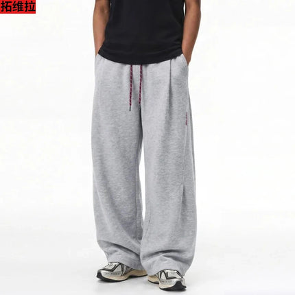 2026 New Style Spring-Autumn Straight-Fitting Loose-Fitting Sports Jogger Pants with Long Cuffs US/European size.