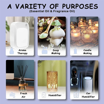 NAMSTE Essential Oil Samples Sets of Various Types Fragrance Series Suitable for Aroma Diffuser Air Freshener Aroma Oil Gift Box
