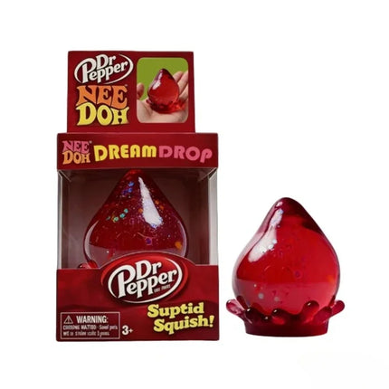 Sensory Squeeze Toy Anti-Stress Glitter Drop / Cube Fidget Tool For Anxiety Relief & Focus - Durable & Soft Hand Exerciser