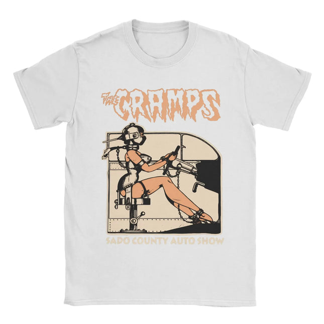 Women's Men's The Cramps Psychobilly Music T Shirt Clothes Novelty Short Sleeve Crewneck Tee Shirt Graphic Printed T-Shirts
