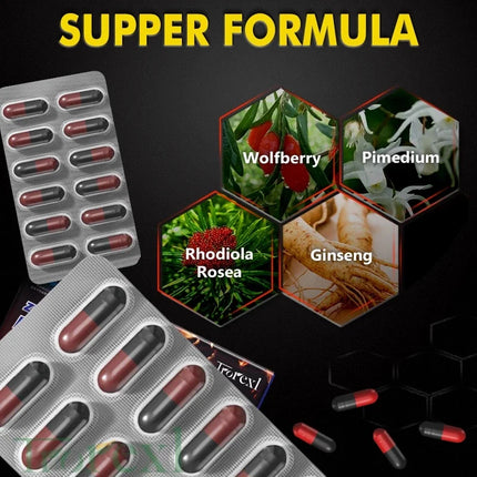 Epimedium Capsule 100% Pure Non-GMo Supports Reproductive Health Natural Energizer
