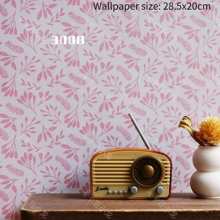 Doll House Wallpaper Background Board Sticker Photo Scenery Wallpaper Miniature Rement Doll Accessories Colorful Wallpaper