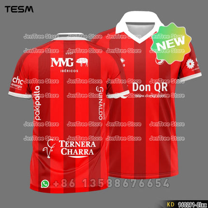 TESM Summer POLO Shirt Men Summer Sports V-neck T-shirt Street Trendy Short Sleeve 3D HD Print T-shirt