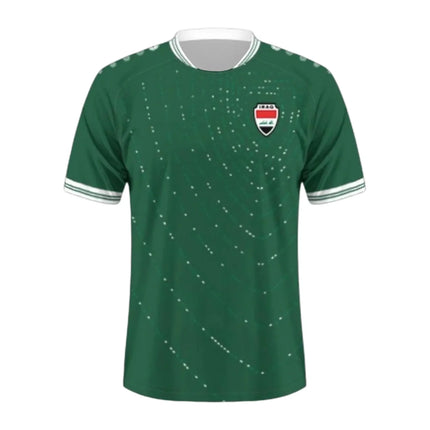 Soccer Jersey Fans Iraq 3D Print Mens Athleisure T-Shirt Summer Breathable Quick Dry Sportswear Tops Outdoor Training & Matches